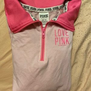 Pink Victoria’s Secret quarter zip (baby pink)